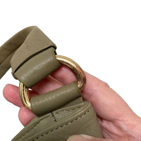 Kelsi Dagger McKenzie Sage Hobo Pebble Leather Shoulder Tote Bag Green NEW* - Picture 12 of 16